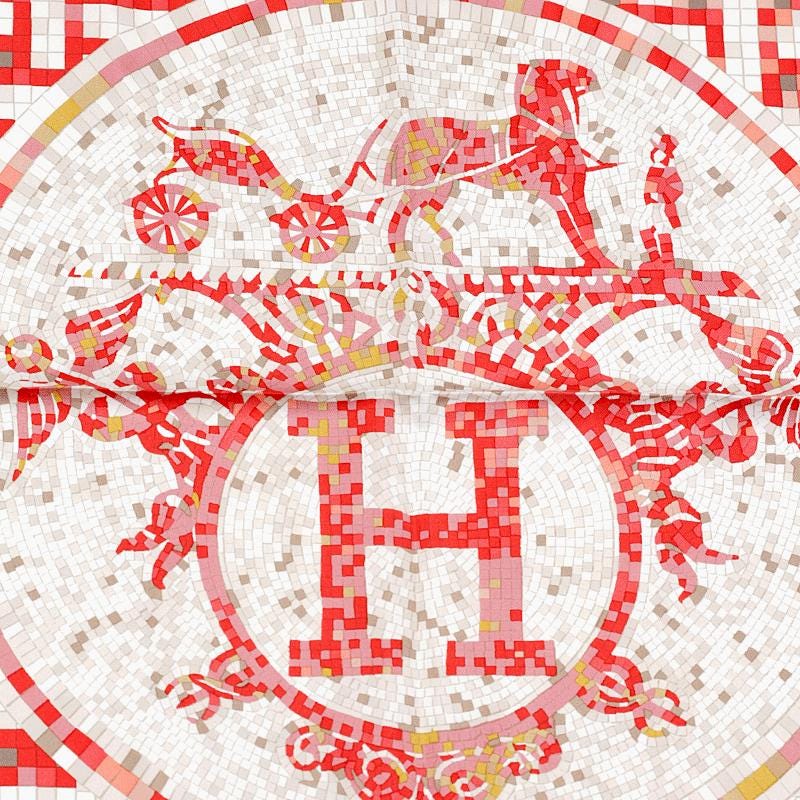 Hermes Scarf "Mosaique au 24" by Benoit Pierre Emery 90cm Silk