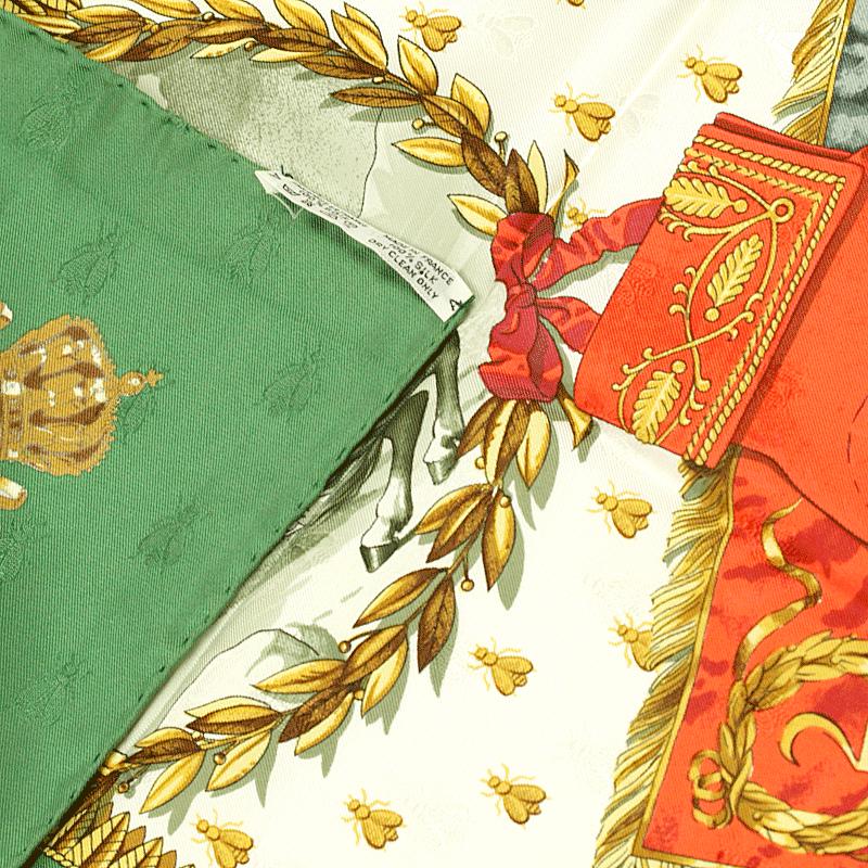 Hermes Scarf "Napoleon" by Philippe Ledoux Vintage 90cm Silk Jacquard | Carre Foulard