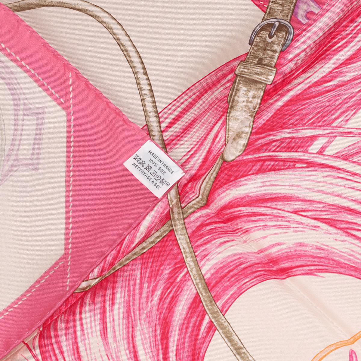 Hermes Scarf "Projets Carres au Crayon" by Henri d'Origny 90cm Silk | Carre Foulard NIB
