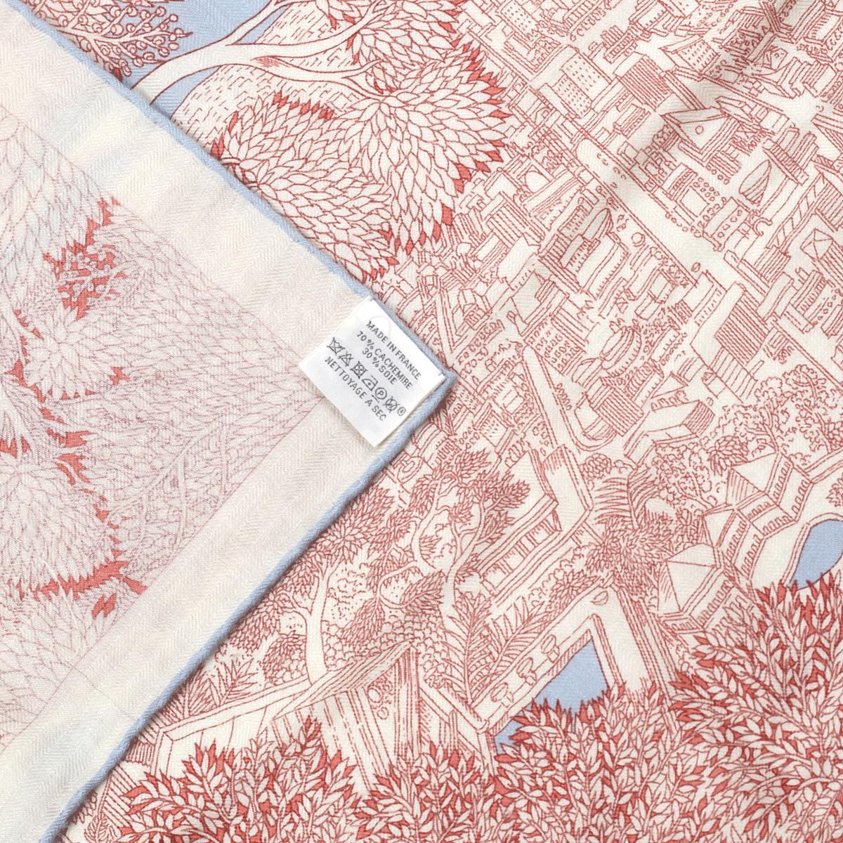 Hermes Cashmere Shawl 140cm "Retour à la Nature" by Octave Marsal & Théo de Gueltzl
