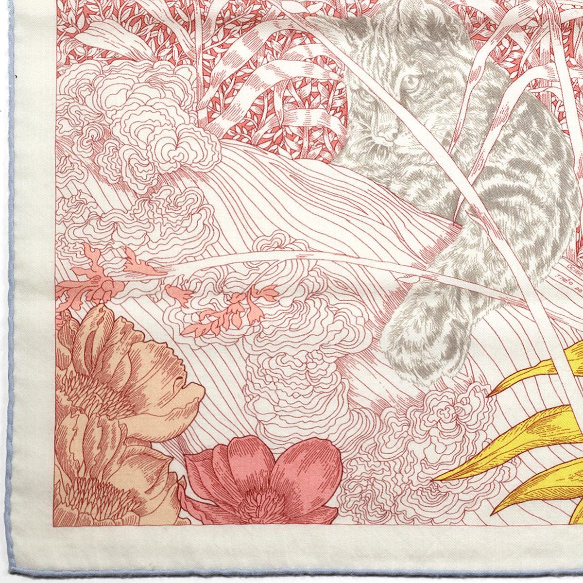 Hermes Cashmere Shawl 140cm "Retour à la Nature" by Octave Marsal & Théo de Gueltzl