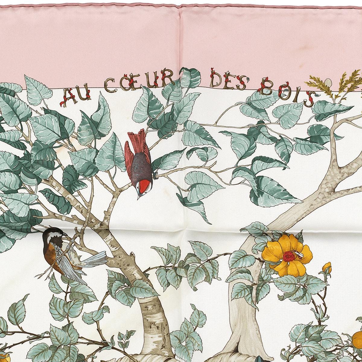 Hermes Scarf "Au Coeur des Bois" by Zoe Pauwels 90cm Silk