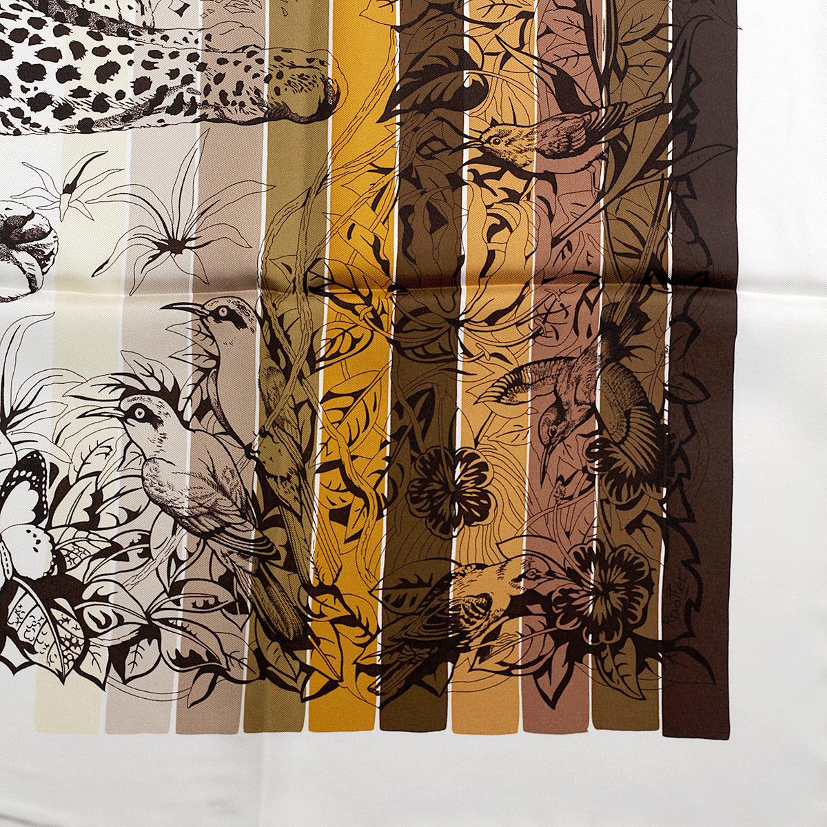 Hermes Scarf "Jungle Love Rainbow" by Robert Dallet 90cm Silk | Carre Foulard