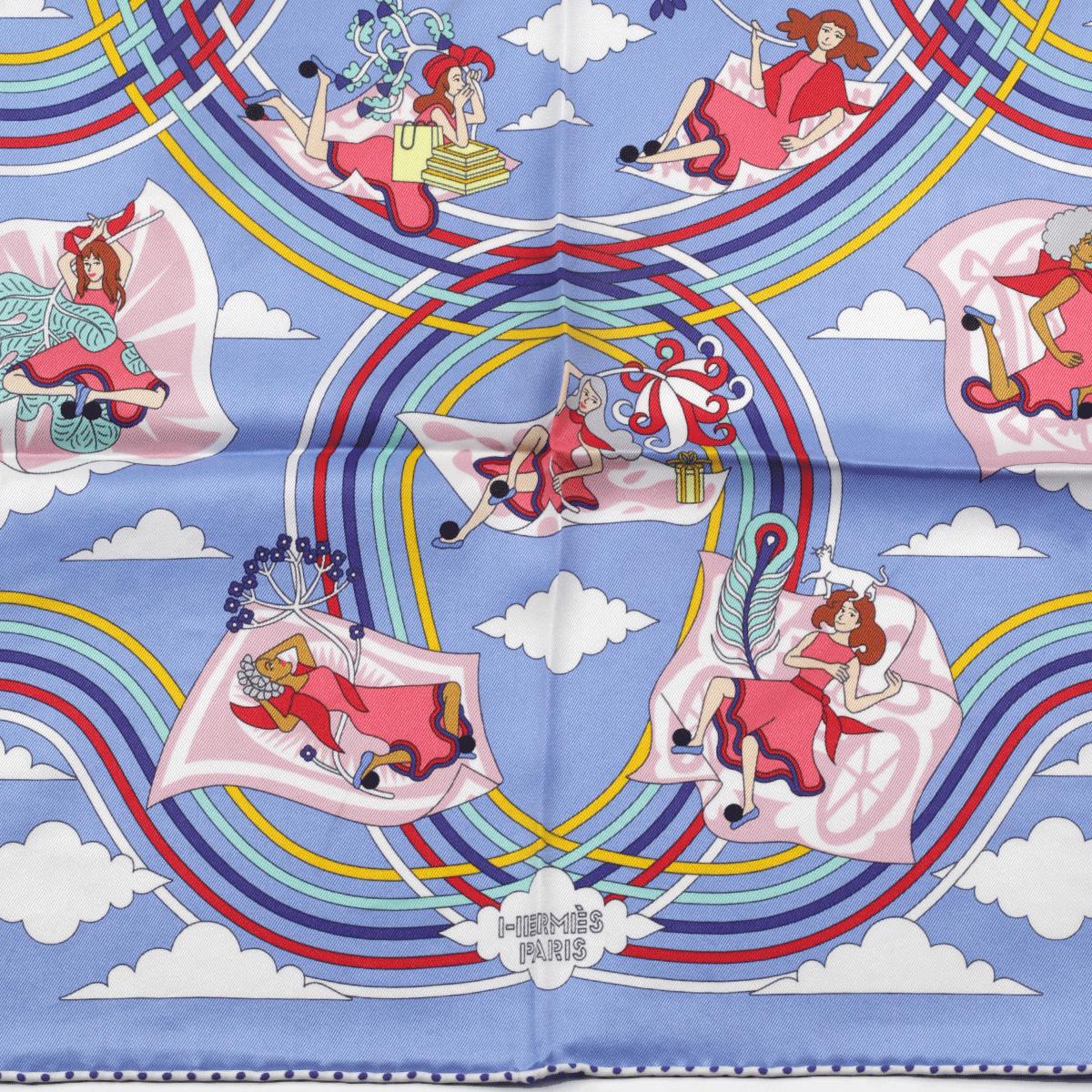 Hermes Scarf "Carres Volants" by Pierre Marie 70cm Silk | Carre Foulard
