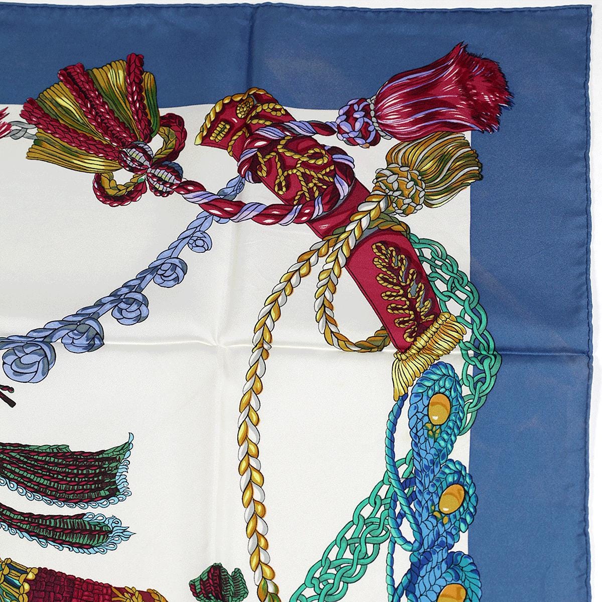 Hermes Scarf "La Timbalier" by Francoise Heron 90cm Silk