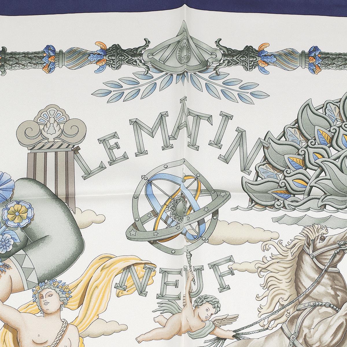 Hermes Scarf "Le Matin Neuf" by Joachim Metz 90cm Silk | Carre Foulard