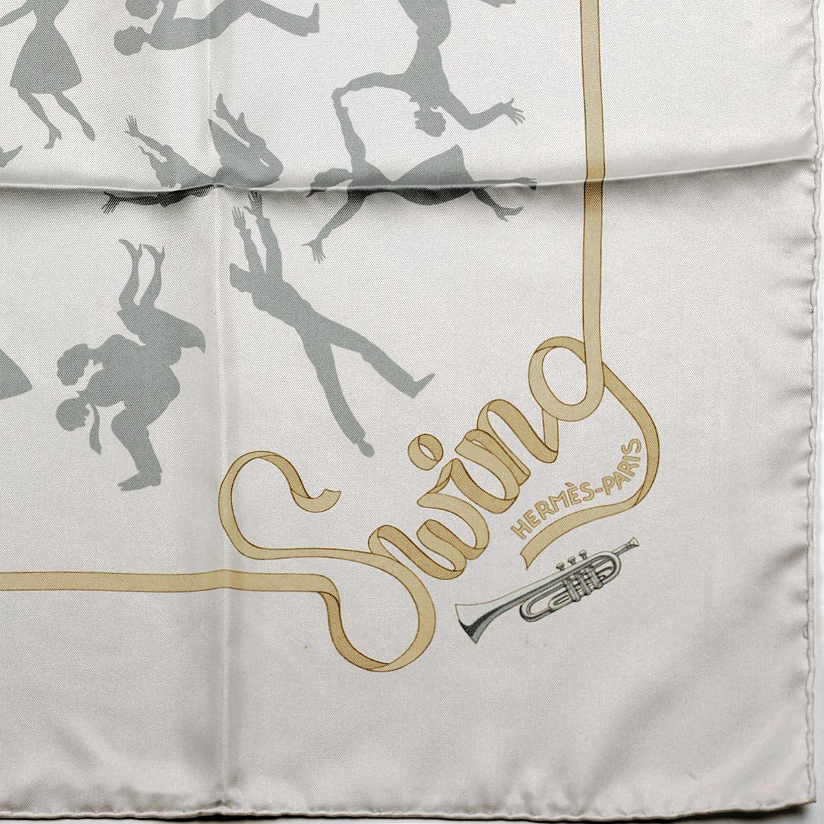Hermes Scarf "Boogie Woogie" by Sophie Koechlin 90cm Silk