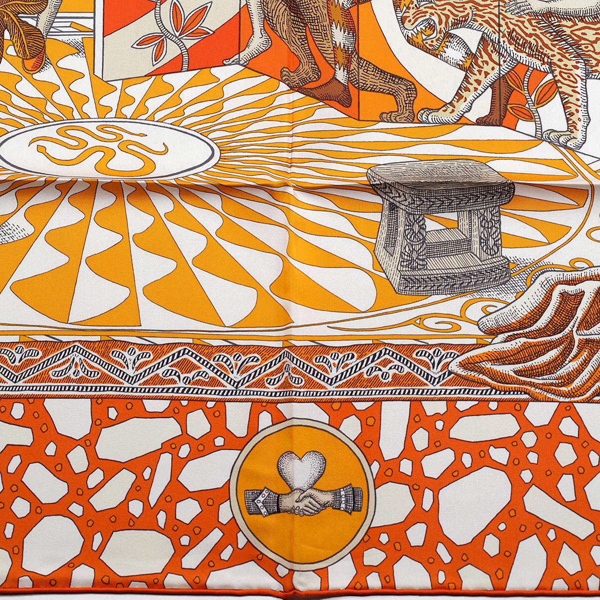 Hermes Scarf "Danse des Amazones" by Édouard Baribeaud 90cm Silk | NIB