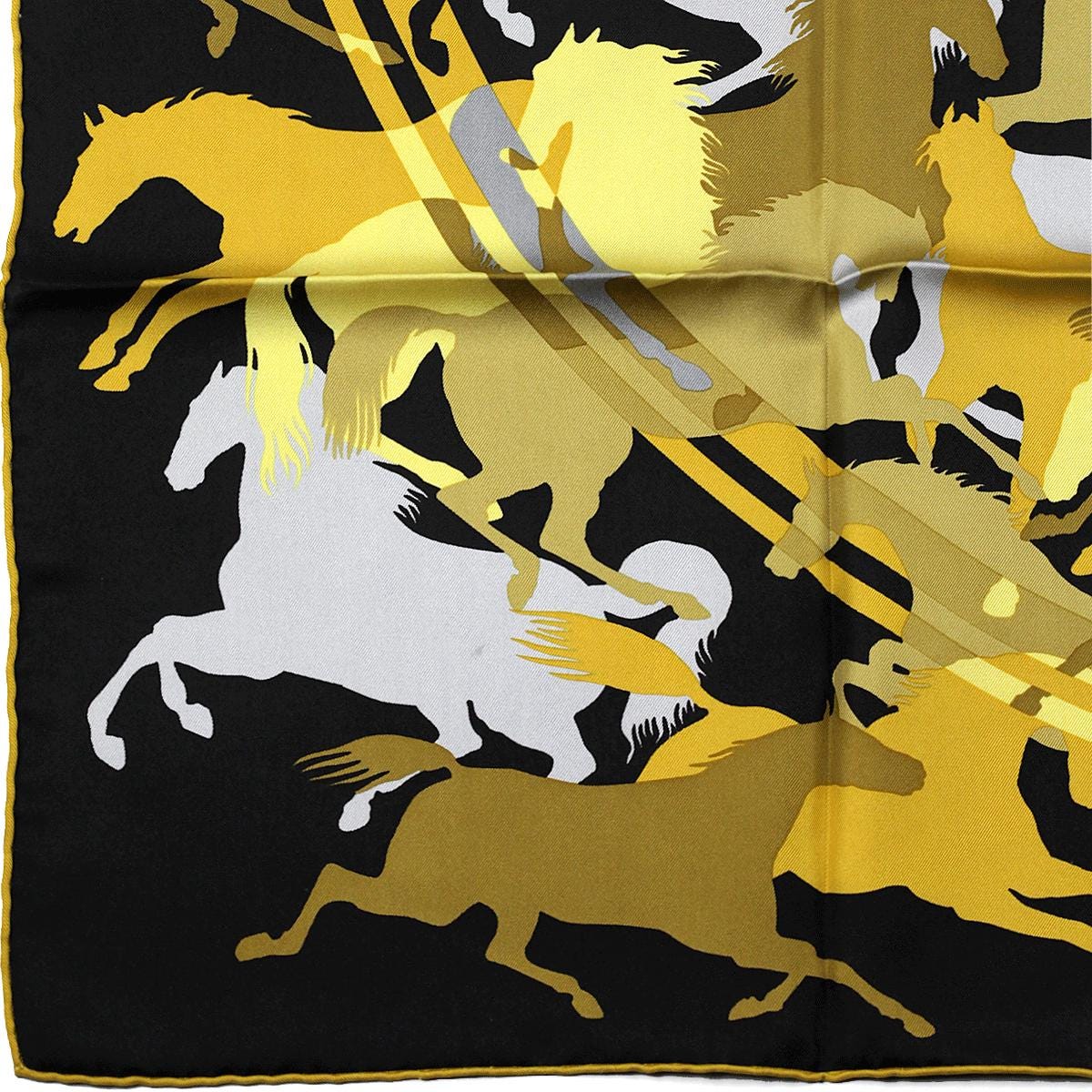 Hermes Scarf "Ex-Libris en Camouflage" by Benoit Pierre Emery 90cm Silk | Carre Foulard