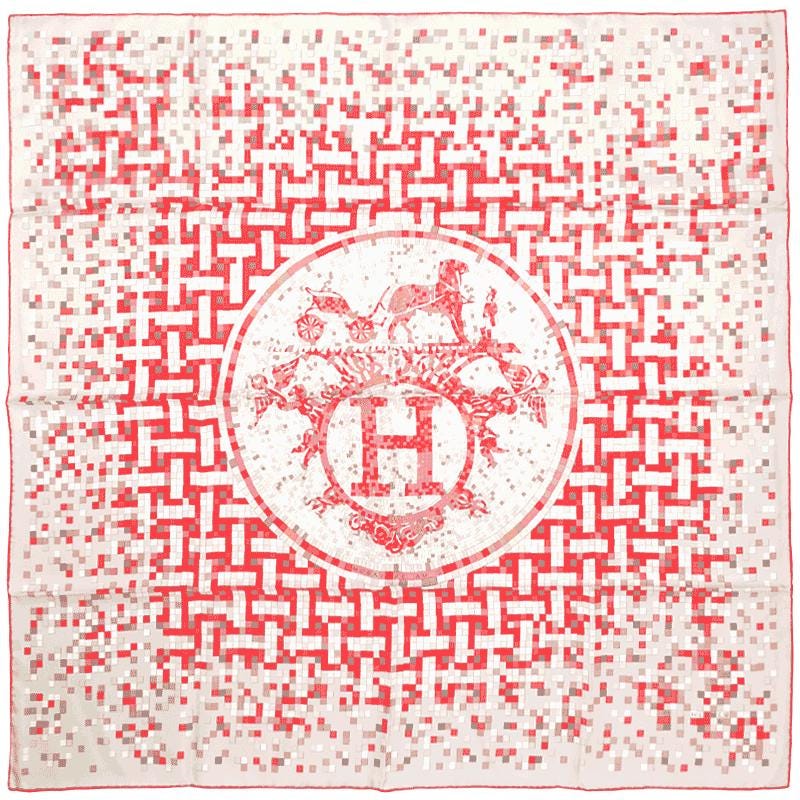 Hermes Scarf "Mosaique au 24" by Benoit Pierre Emery 90cm Silk