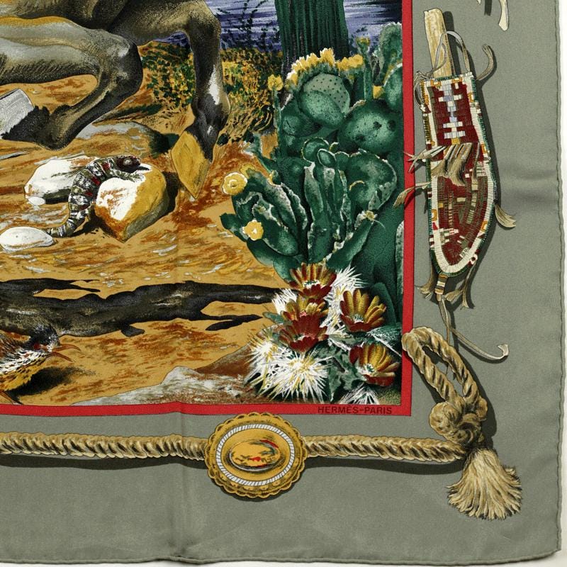 Hermes Scarf "Pony Express" by Kermit Oliver 90cm Silk | Carre Foulard