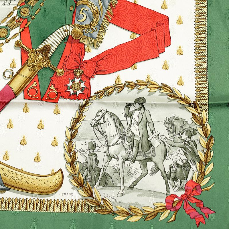 Hermes Scarf "Napoleon" by Philippe Ledoux Vintage 90cm Silk Jacquard | Carre Foulard