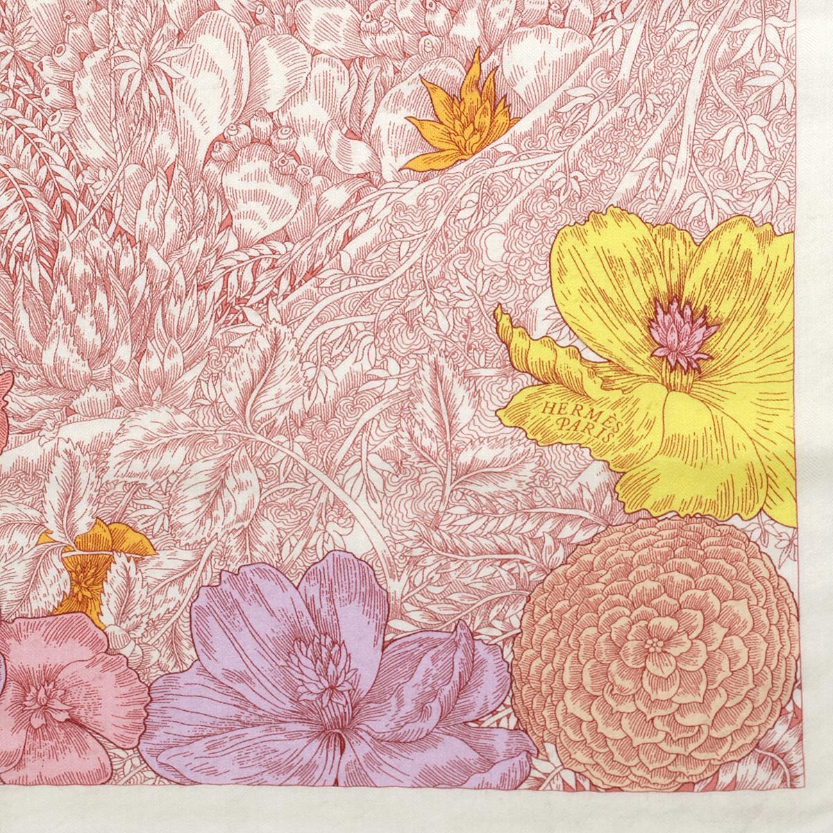 Hermes Cashmere Shawl 140cm "Retour à la Nature" by Octave Marsal & Théo de Gueltzl