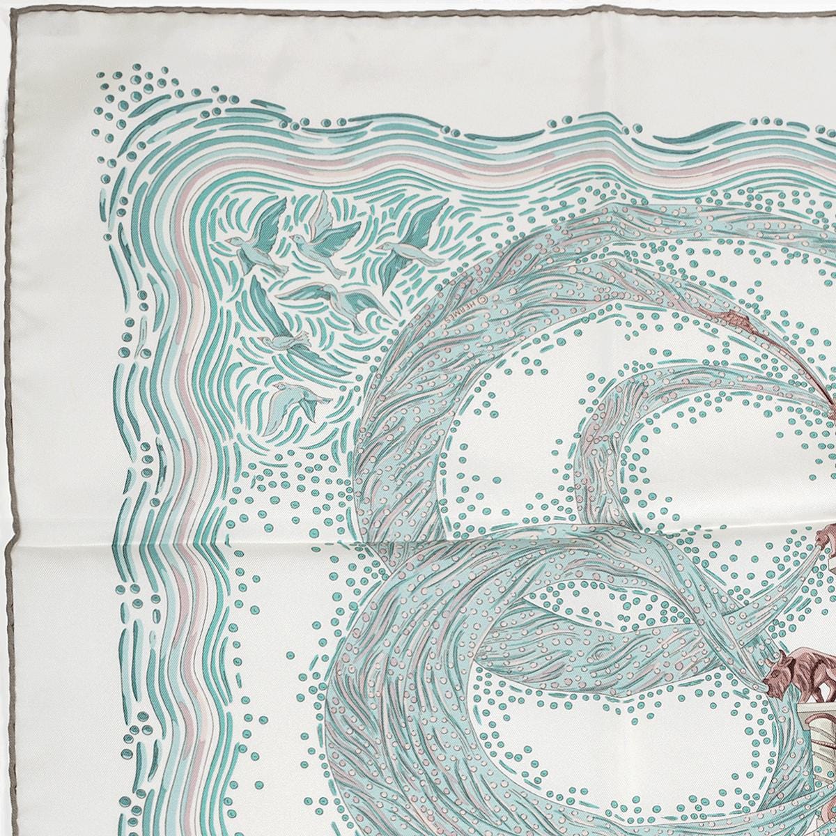 Hermes Scarf "Les Rivieres de Babel" by Annie Faivre 90cm Silk | Carre Foulard
