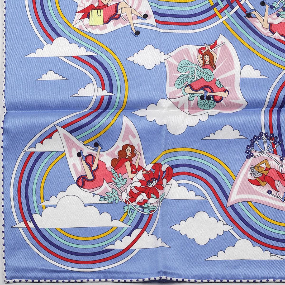 Hermes Scarf "Carres Volants" by Pierre Marie 70cm Silk | Carre Foulard