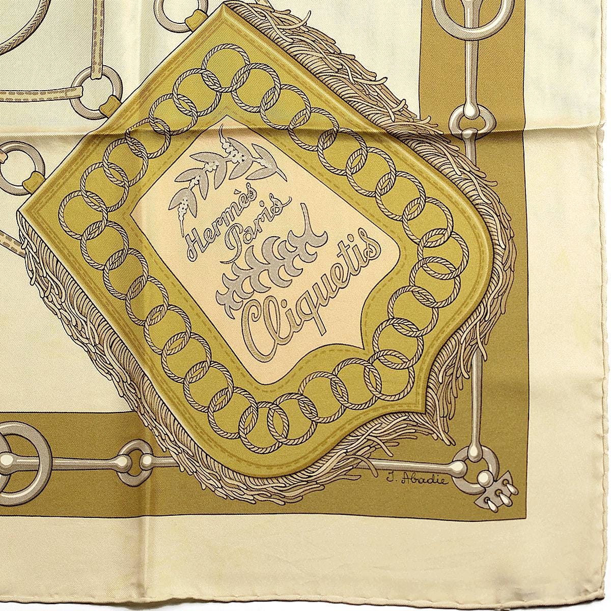 Hermes Scarf "Cliquetis" by Julia Abadie 90cm Silk