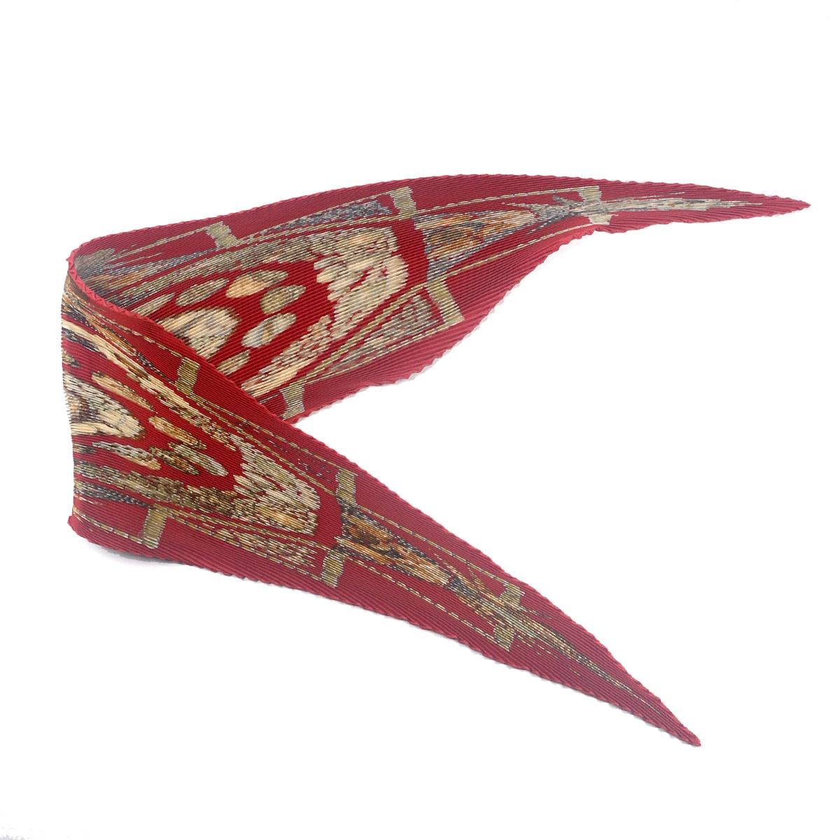 Hermes Scarf "Rocaille" by Valerie Dawlat Dumoulin Plisse 90cm Pleated Silk | Carre Foulard