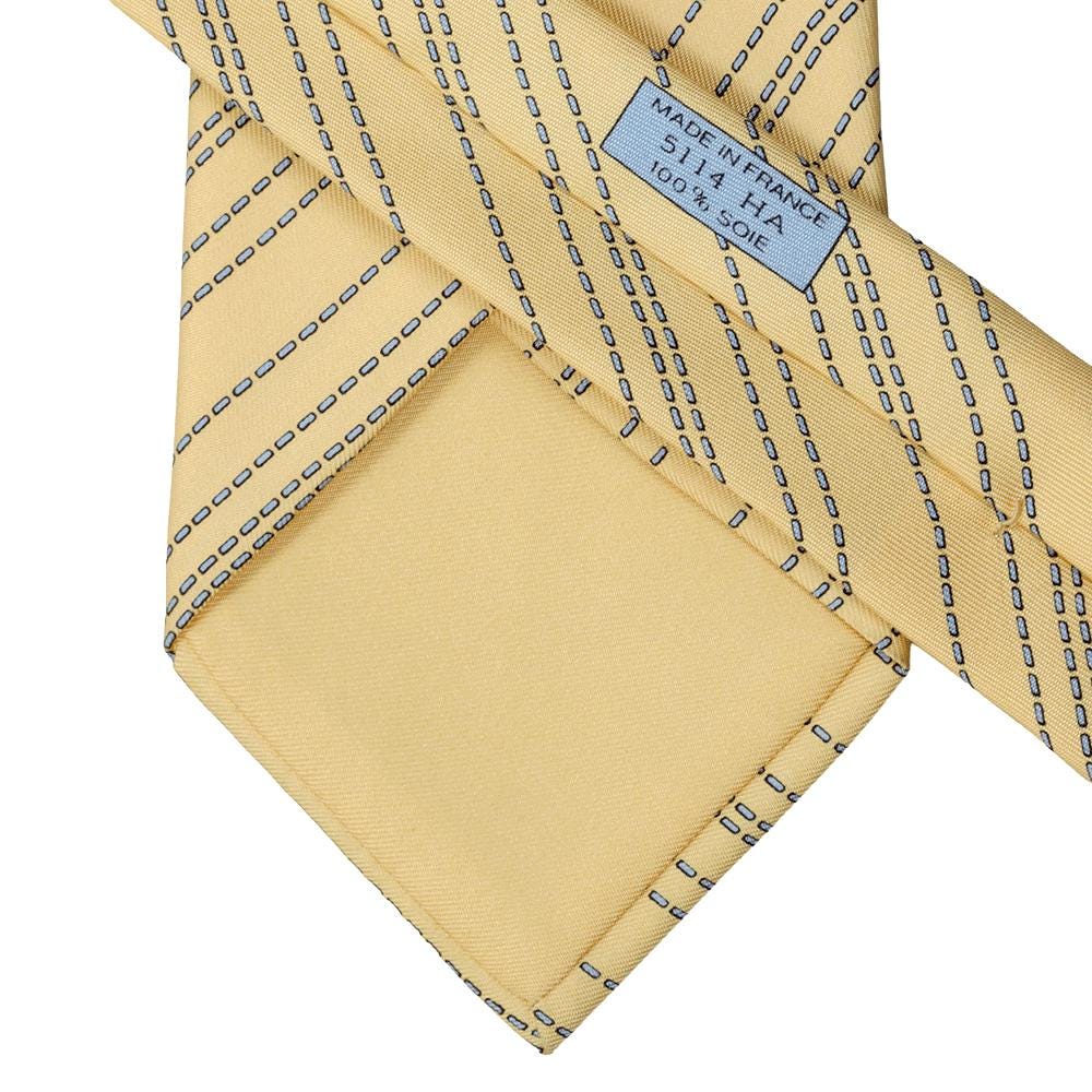 Hermes Men's Silk Tie Geometric Pattern 5114 | Necktie Cravate