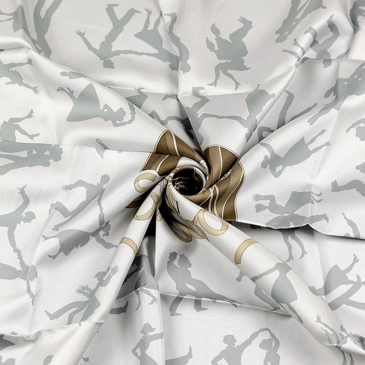 Hermes Scarf "Boogie Woogie" by Sophie Koechlin 90cm Silk