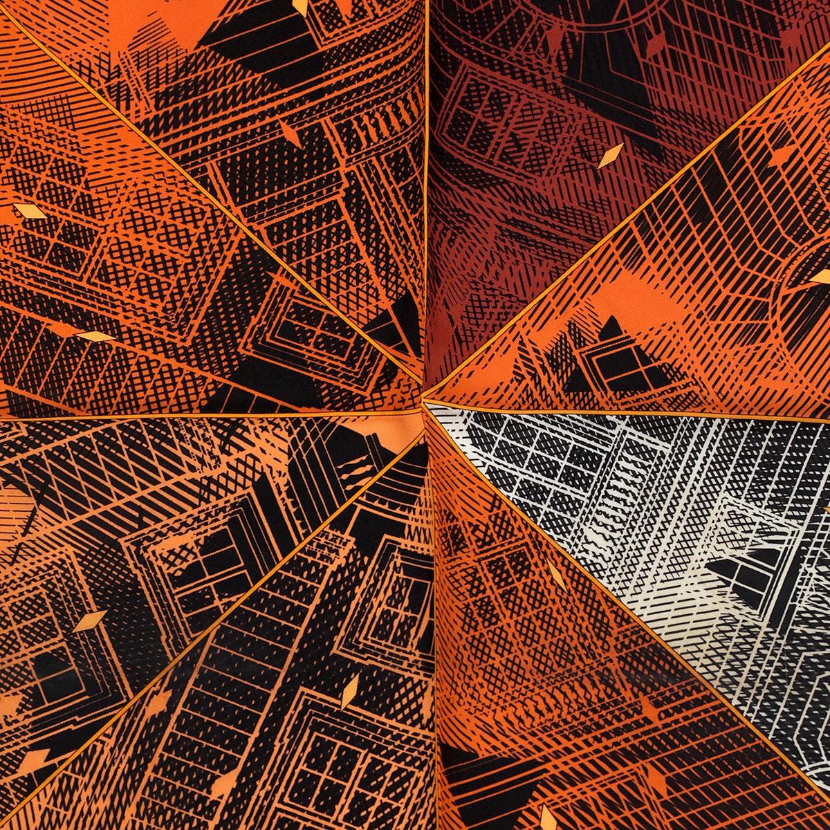 Hermes Scarf "Faubourg by Night" by Benoit Pierre Emery 90cm Silk | Carre Foulard