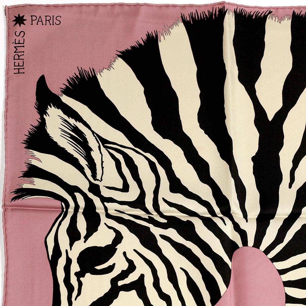 Hermes Scarf "Zebra Pegasus" by Alice Shirley 90cm Silk | Grail