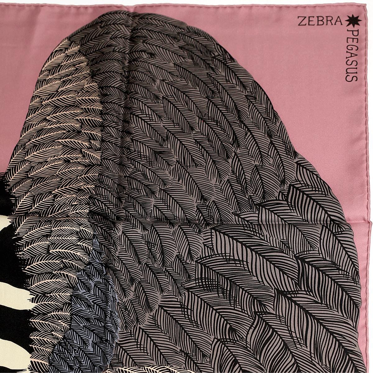 Hermes Scarf "Zebra Pegasus" by Alice Shirley 90cm Silk | Grail