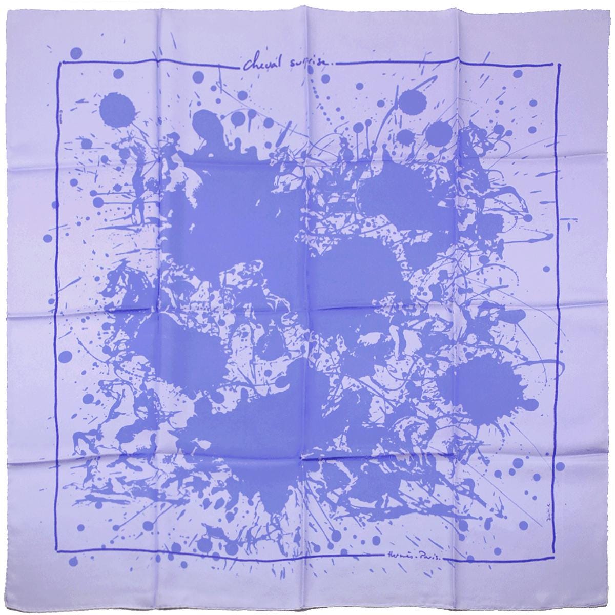 Hermes Scarf "Cheval Surprise" by Dimitri Rybaltchenko 90cm Silk