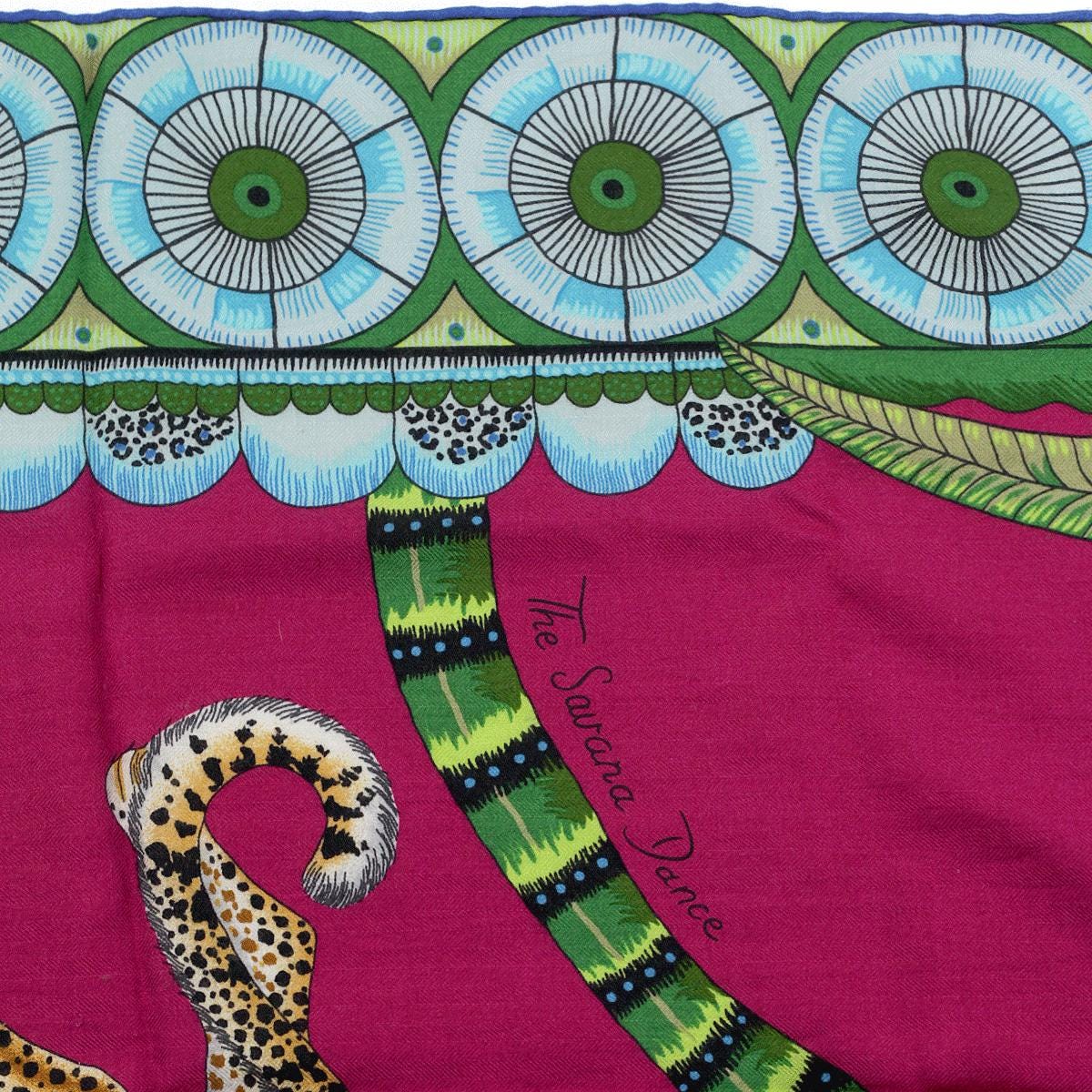 Hermes Cashmere Shawl 140cm "Savana Dance" by Ardmore Artists | Scarf Carre Foulard