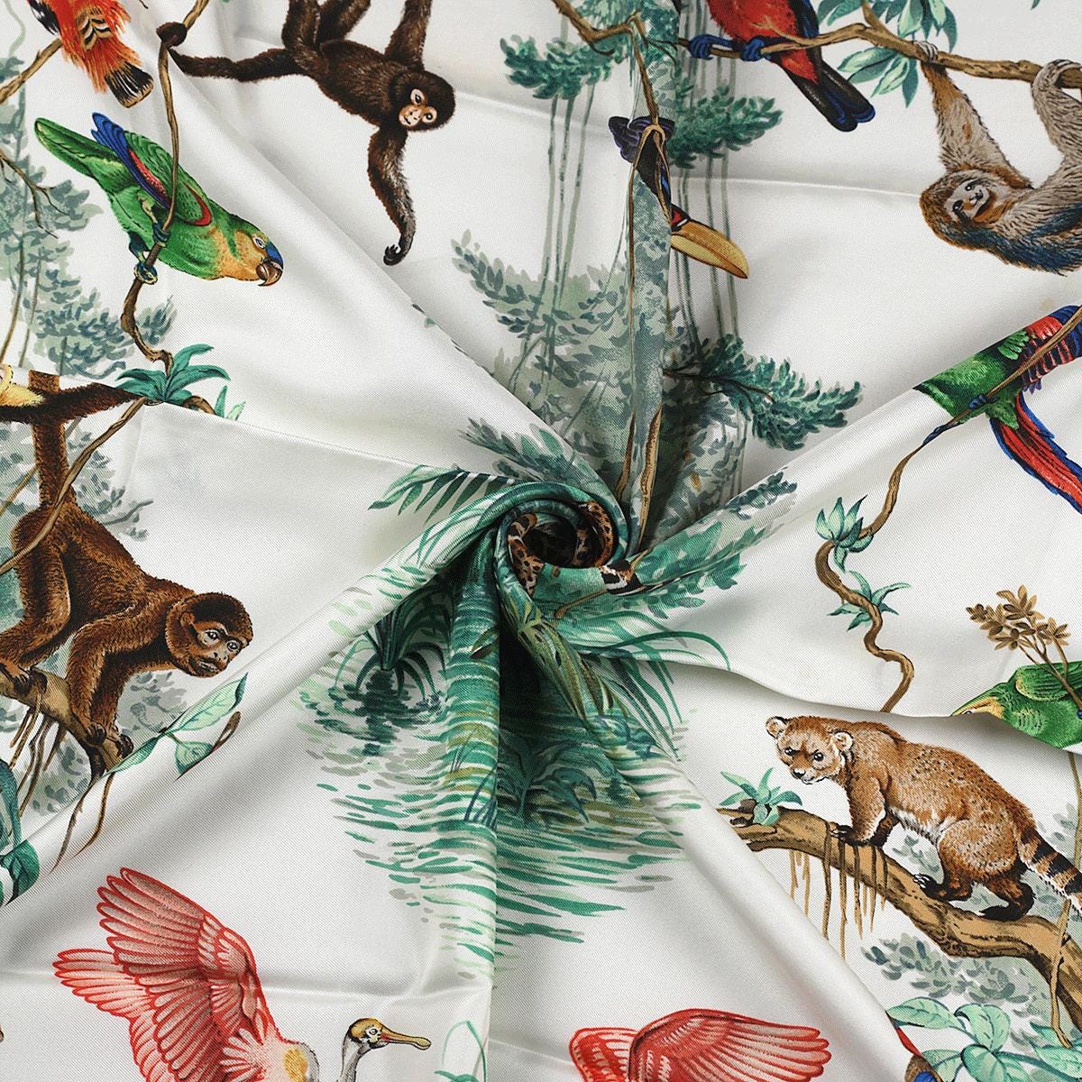 Hermes Scarf "Equateur" by Robert Dallet 90cm Silk