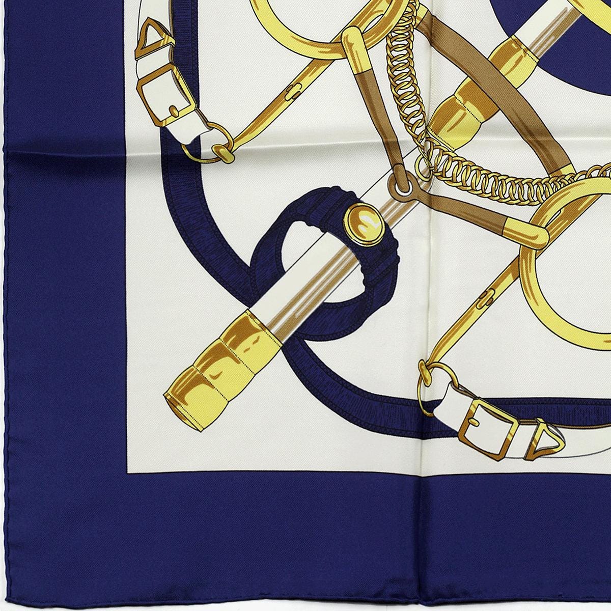Hermes Scarf "Eperon d'Or" by Henri d'Origny 90cm Silk