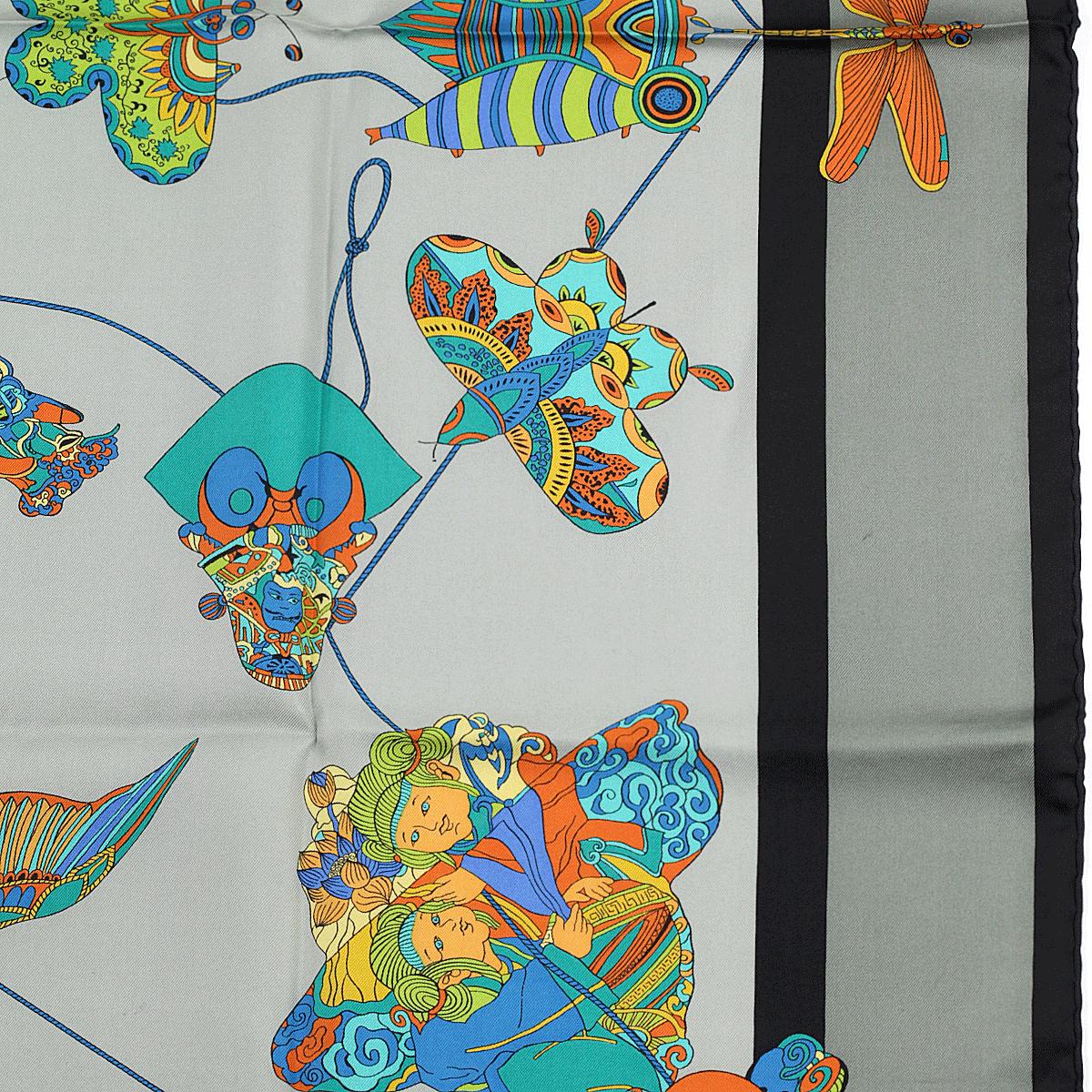 Hermes Scarf "Soies Volantes" by Loic Dubigeon 90cm Silk | Carre Foulard Rare
