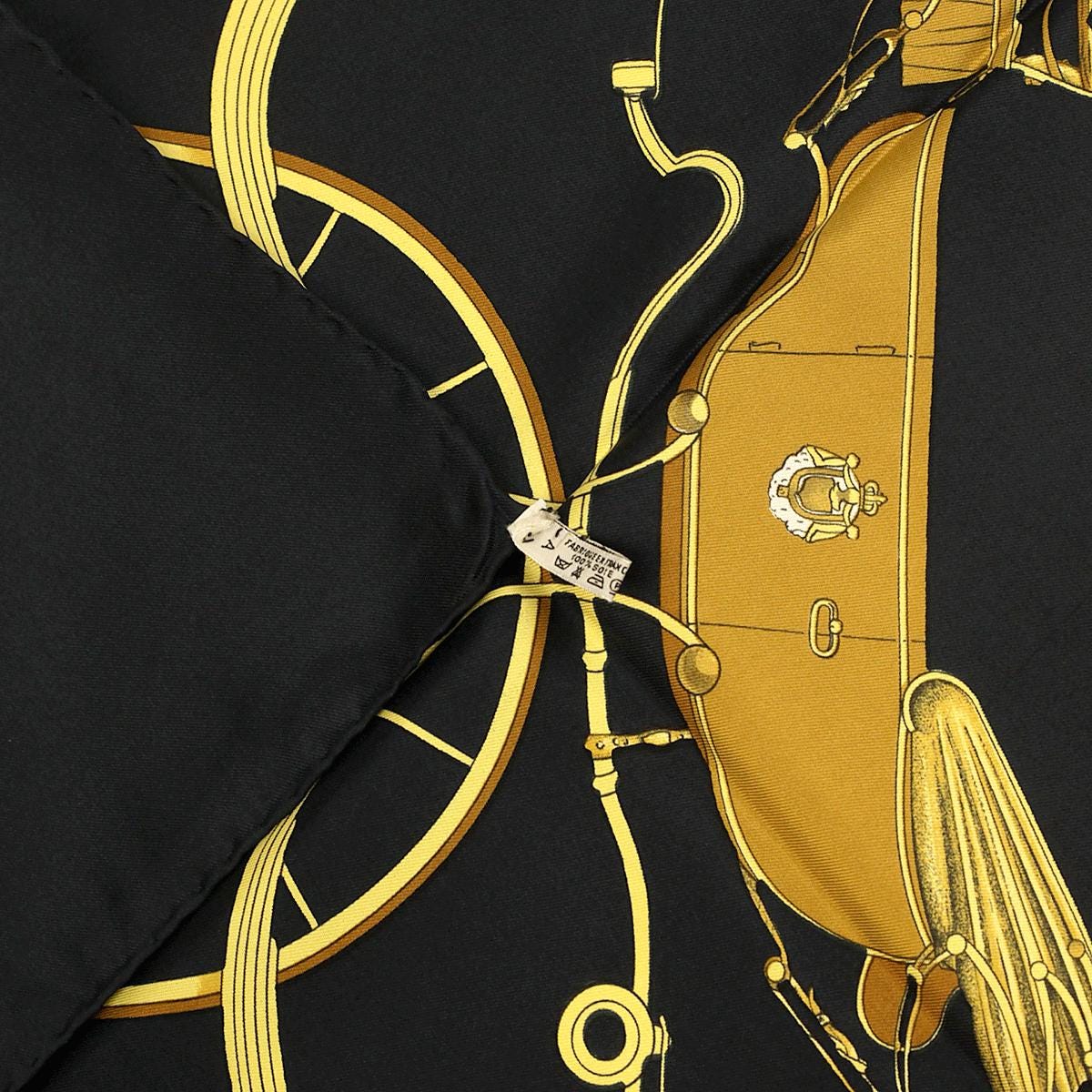 Hermes Scarf "Springs" by Philippe Ledoux Vintage 90cm Silk | Foulard Carre