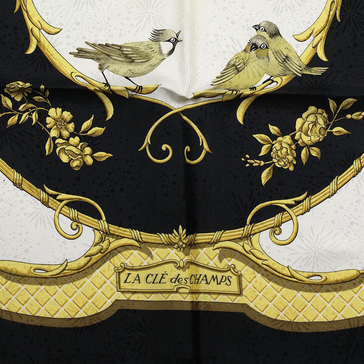 Hermes Scarf "La Cle des Champs" by Francoise Faconnet 90cm Silk Jacquard | Carre Foulard