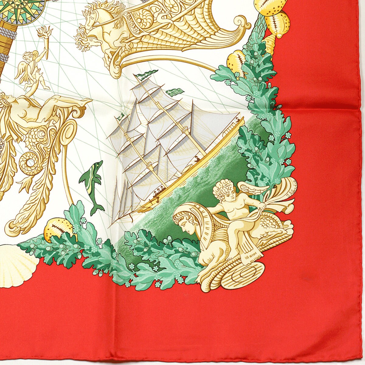 Hermes Scarf "Balade Oceane" by Julia Abadie 90cm Silk