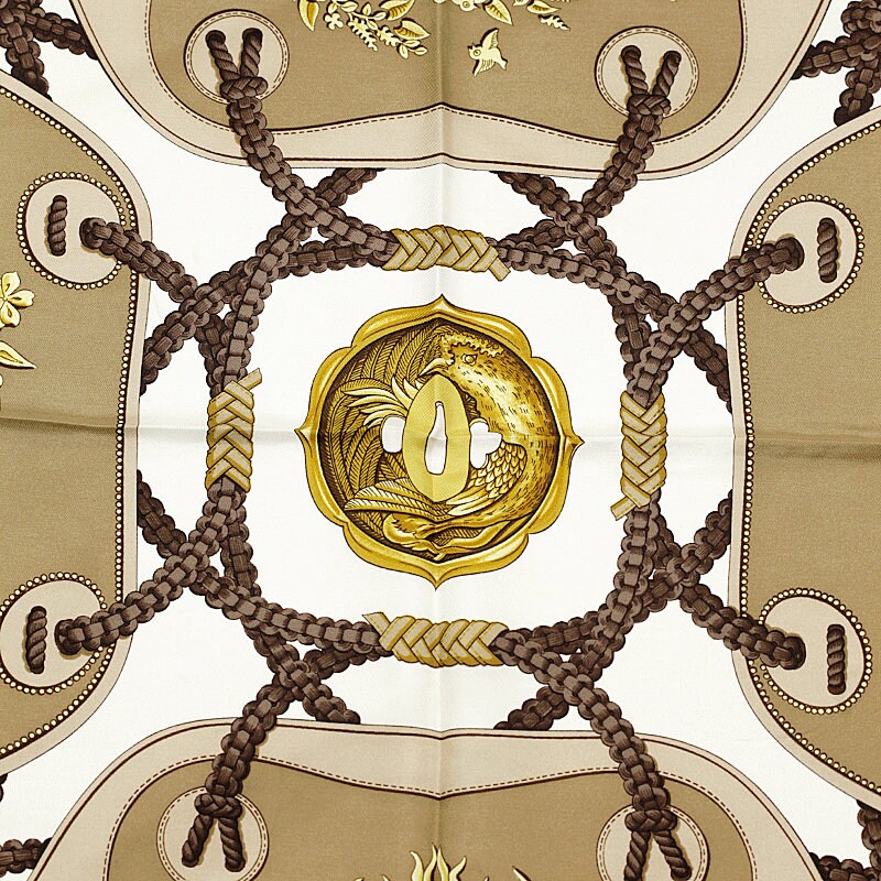 Hermes Scarf "Tsubas" by Christiane Vauzelles 90cm Silk | Carre Foulard