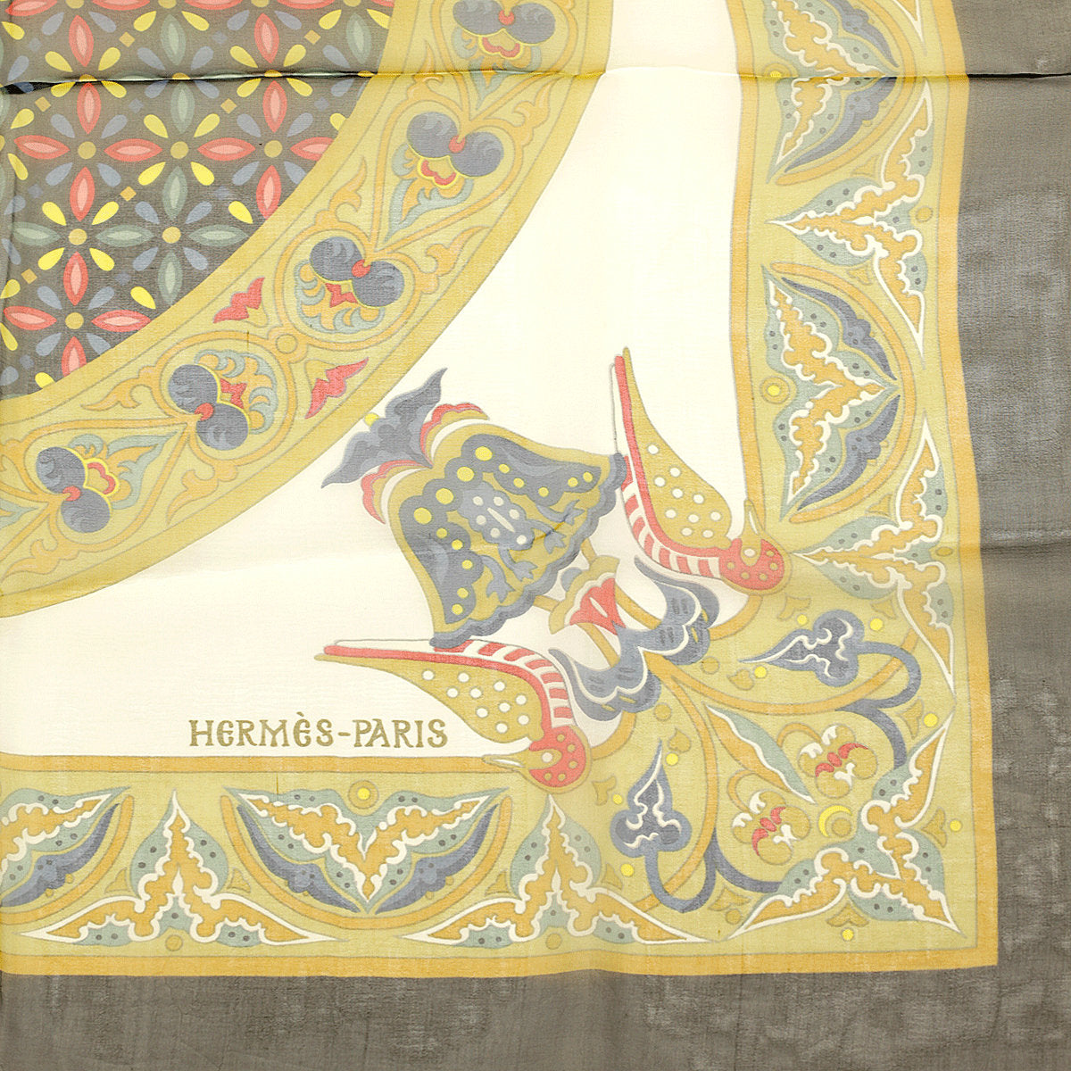 Hermes Scarf "Ciels Byzantins" by Julia Abadie 140cm Mousseline Chiffon Silk | Carre Foulard