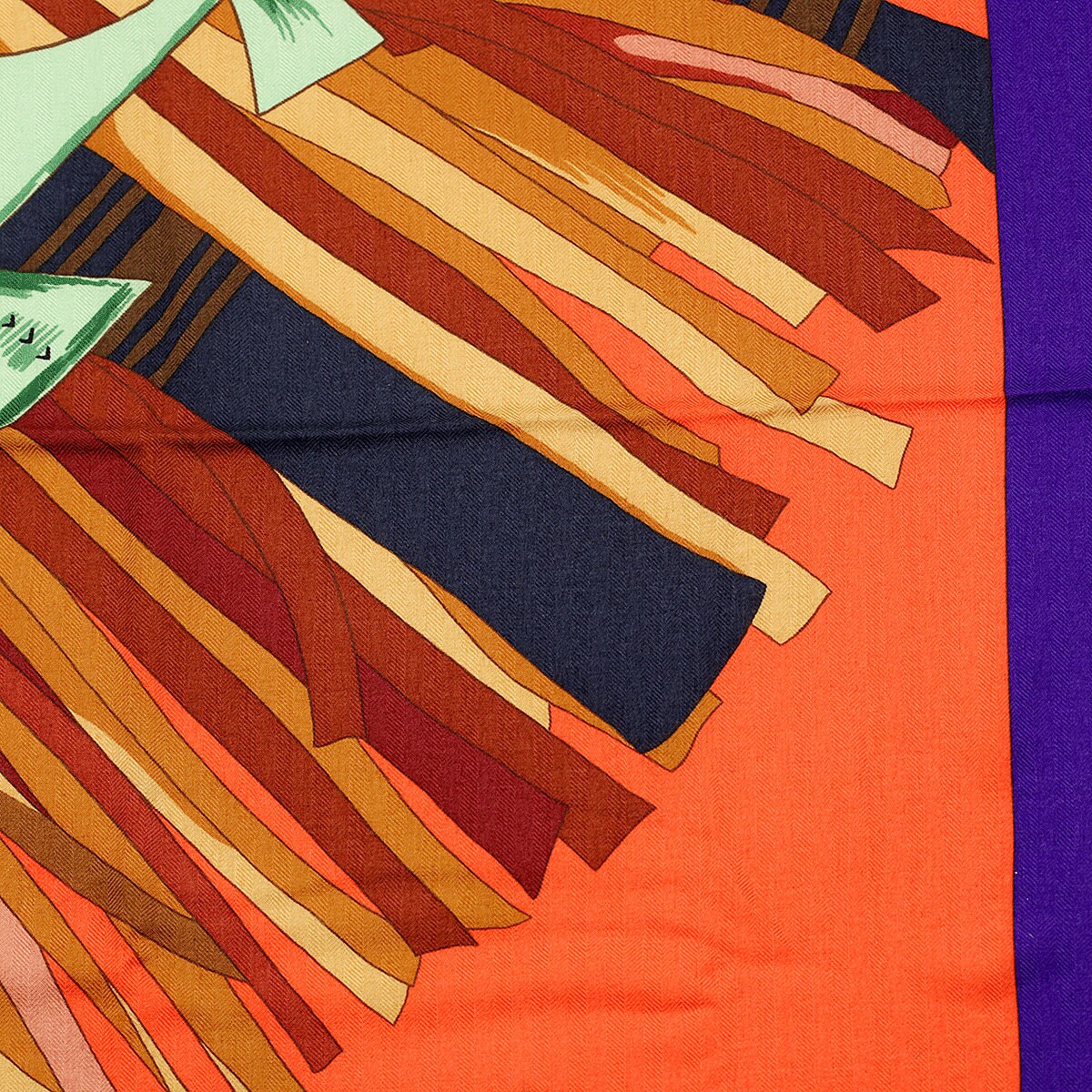 Hermes Cashmere Shawl 140cm GM "Cuirs du Desert II" by Françoise De La Perriere | Scarf Carre Foulard