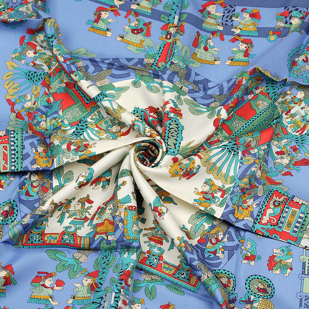 Hermes Scarf "Astres et Soleils" by Annie Faivre 90cm Silk | Foulard Carre NIB