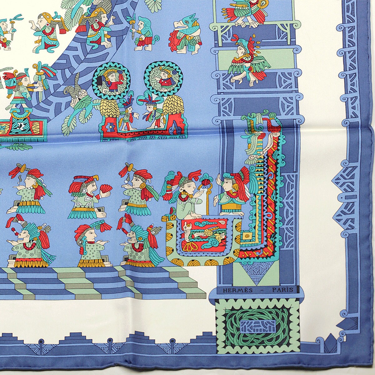 Hermes Scarf "Astres et Soleils" by Annie Faivre 90cm Silk | Foulard Carre NIB