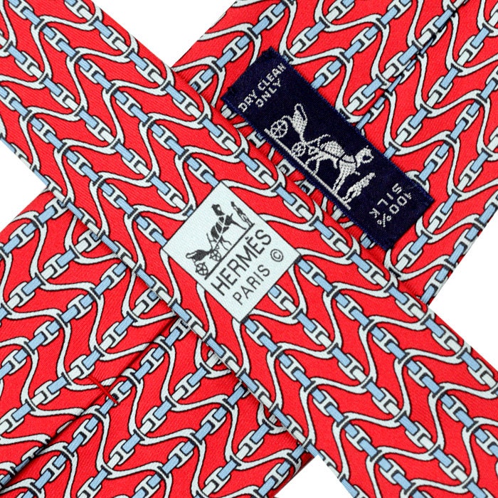 Hermes Men's Silk Tie Geometric Pattern 5364 | Necktie Cravate