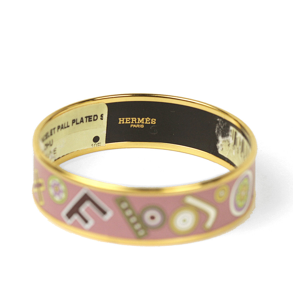 Hermes Bracelet 65 Wide Gold Enamel Tohu Bohu | Bangle GHW