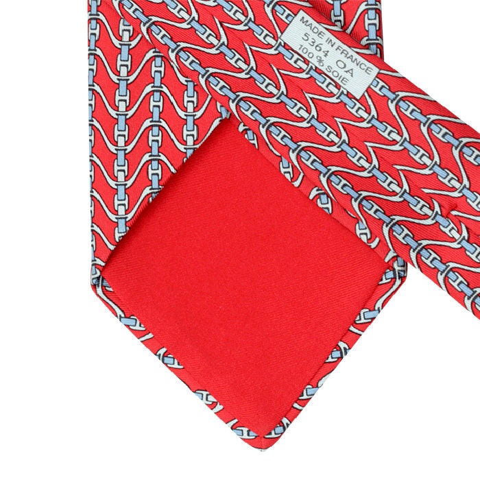 Hermes Men's Silk Tie Geometric Pattern 5364 | Necktie Cravate