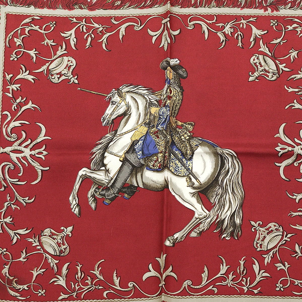 Hermes Scarf "Ludovicus Magnus" by Françoise De La Perriere 90cm Silk | Carre Foulard