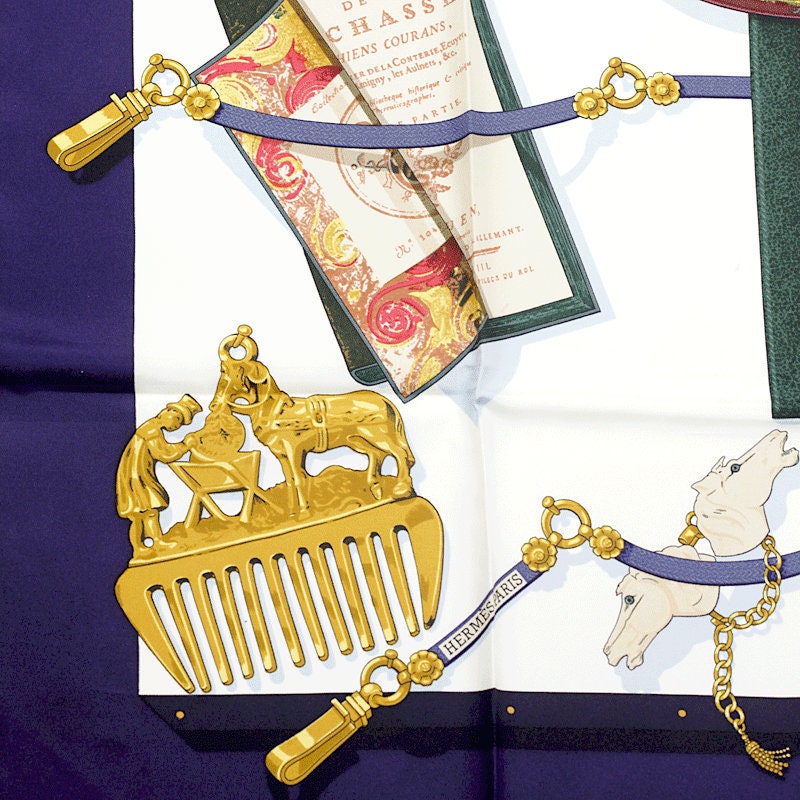 Hermes Scarf "Memoire d'Hermes" by Caty Latham 90cm Silk | Foulard Carre