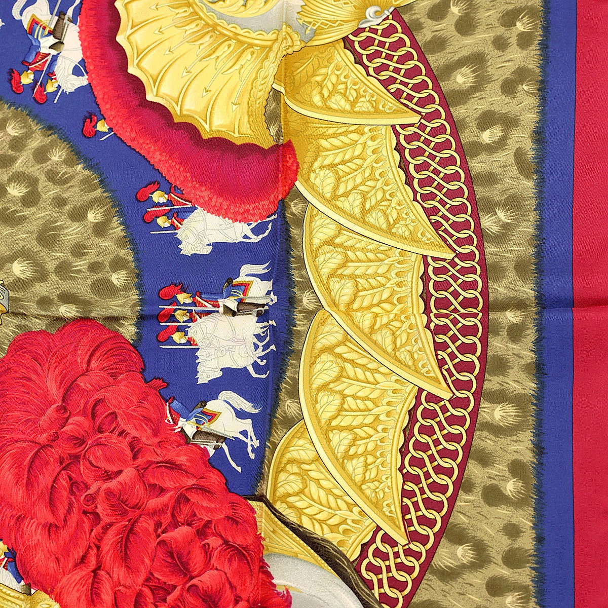 Hermes Scarf "Casques et Plumets" by Julia Abadie 90cm Silk | Carre Foulard
