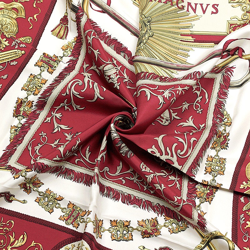 Hermes Scarf "Ludovicus Magnus" by Françoise De La Perriere 90cm Silk | Carre Foulard