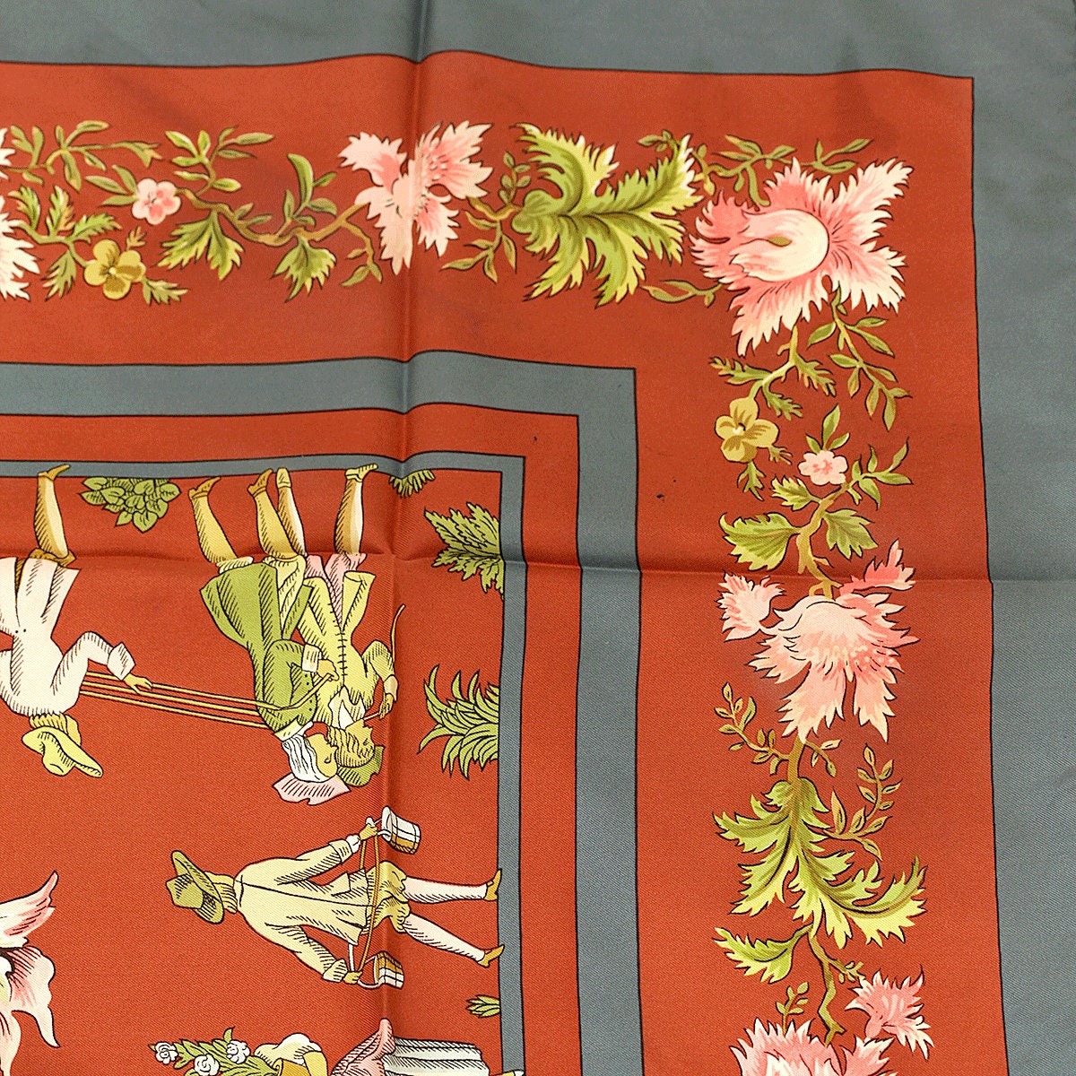 Hermes Scarf "Jardiniers du Roy" by Maurice Tranchant 90cm Silk | Carre Foulard