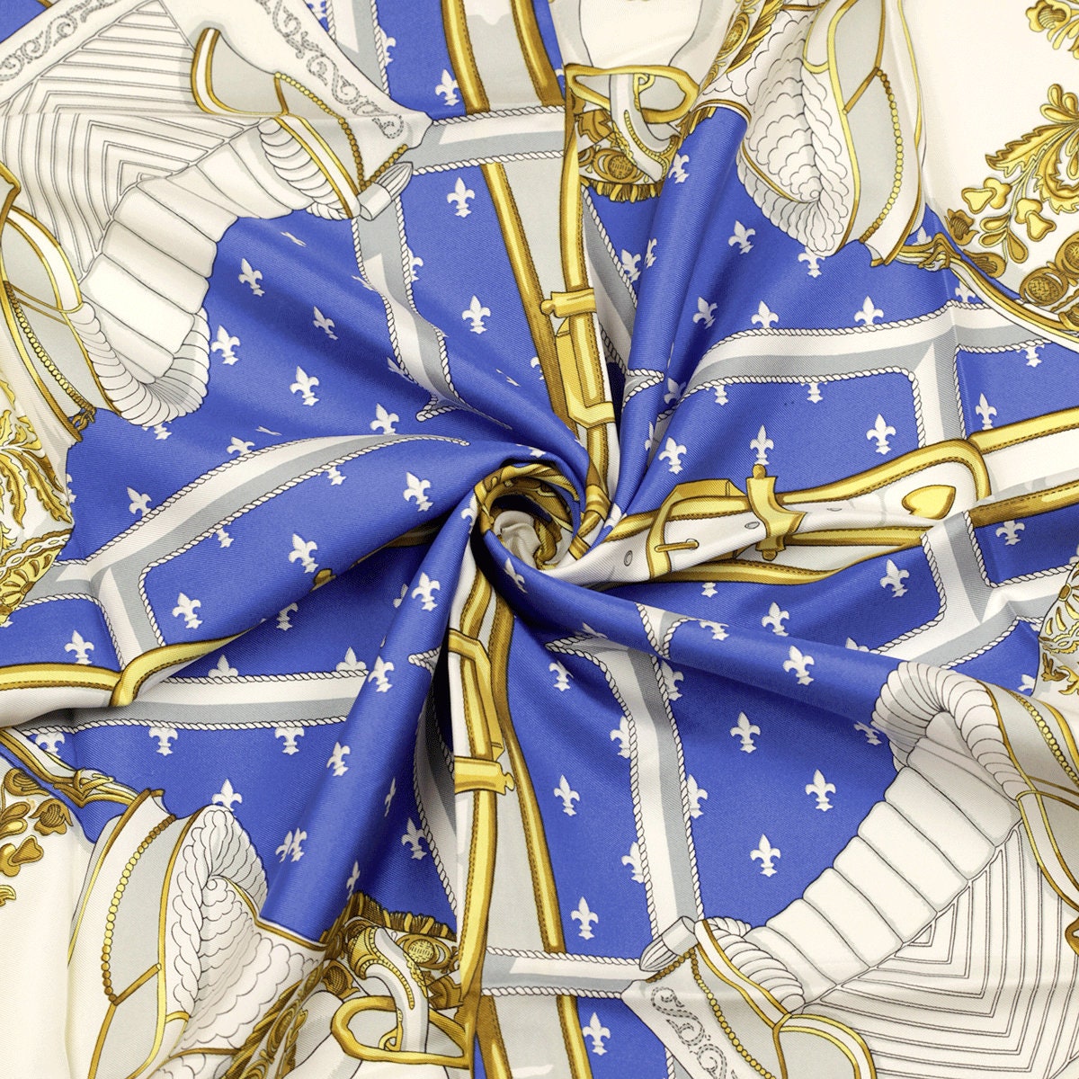 Hermes Scarf "Selles a Housse" by Christiane Vauzelles 90cm Silk | Carre Foulard