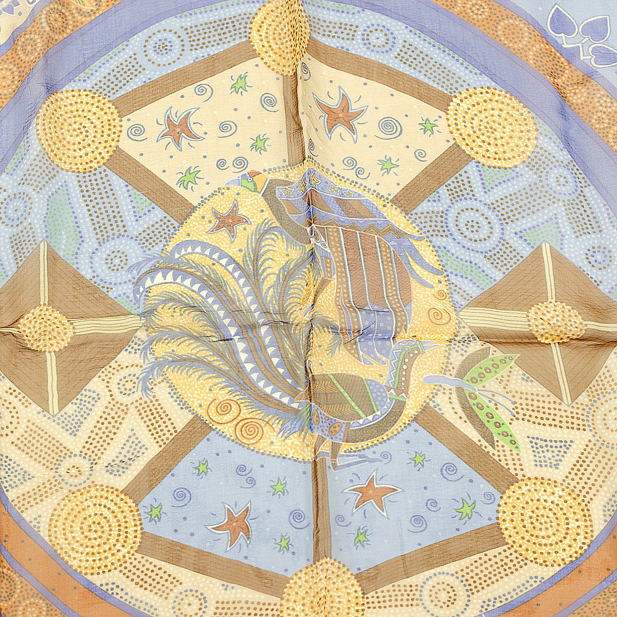 Hermes Scarf "Reve d'Australie" by Zoè Pauwels 140cm Mousseline Chiffon Silk | Carre Foulard