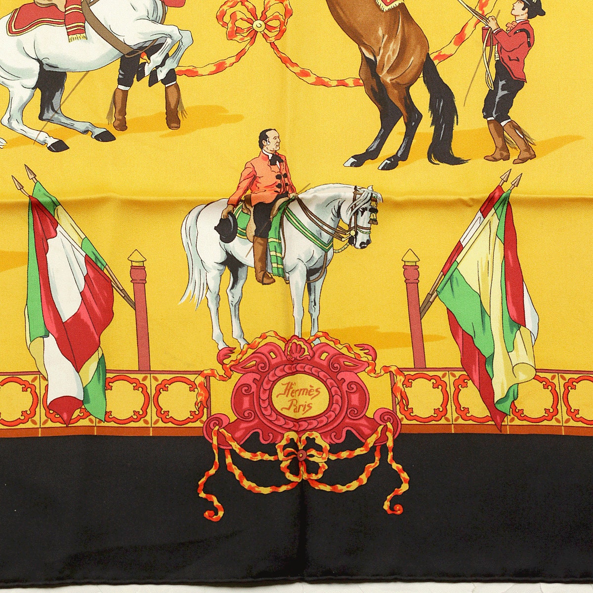 Hermes Scarf "Real Escuela Andaluza" by Hubert de Watrigant 90cm Silk | Carre Foulard